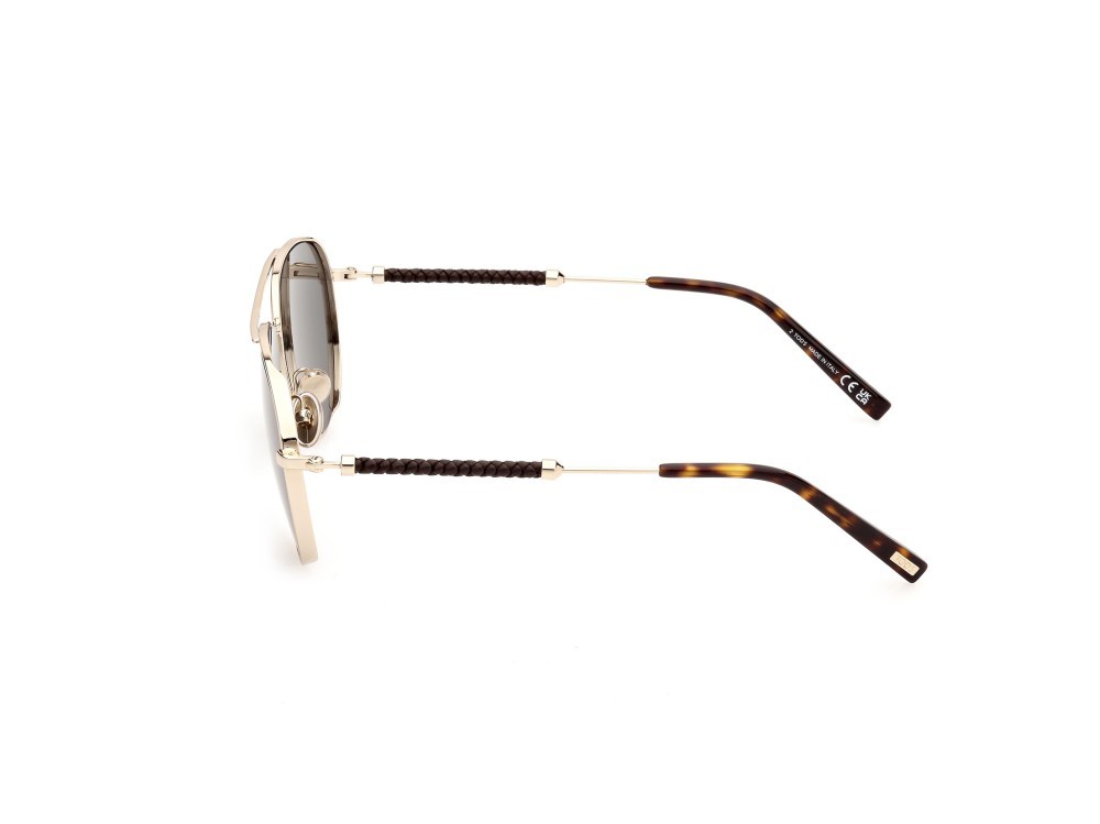 Sonnenbrillen Tod's TO0371 (32N) farbe oro pallido lucido form aviator gläser verde
