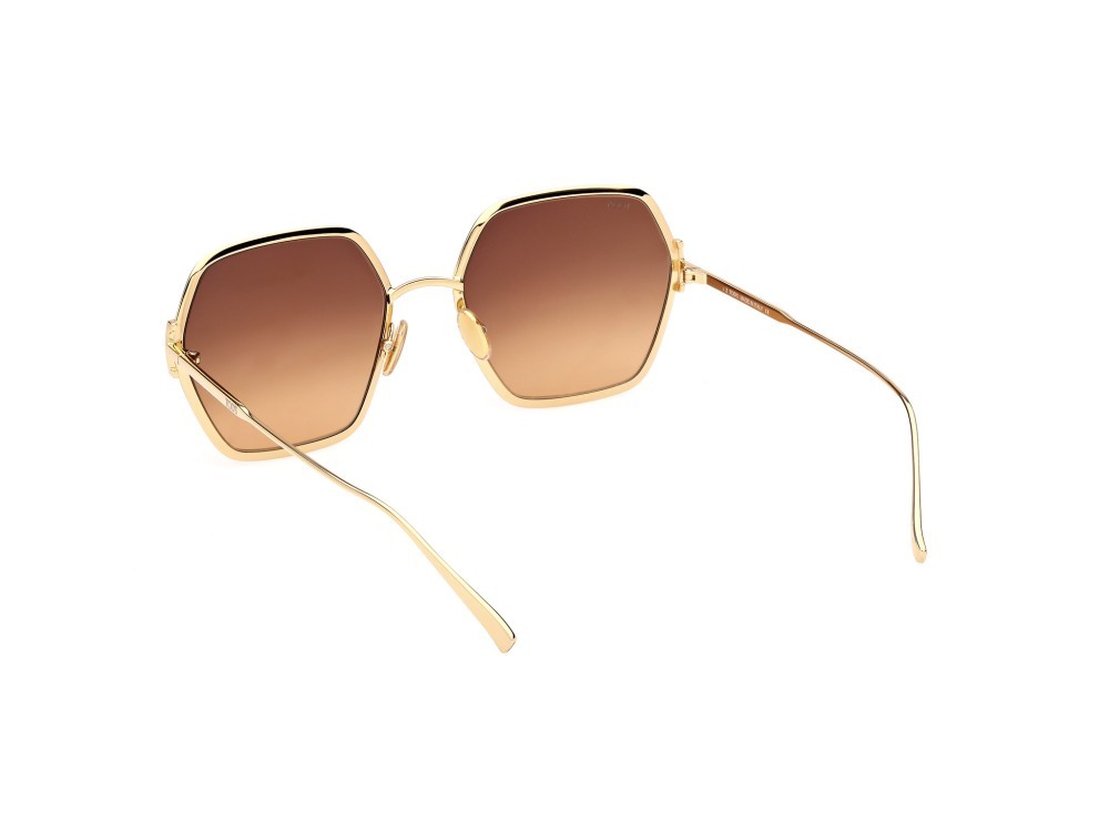 Sonnenbrillen Tod's TO0374 (30F) farbe oro endura lucido form geometrisch gläser marrone sfumato
