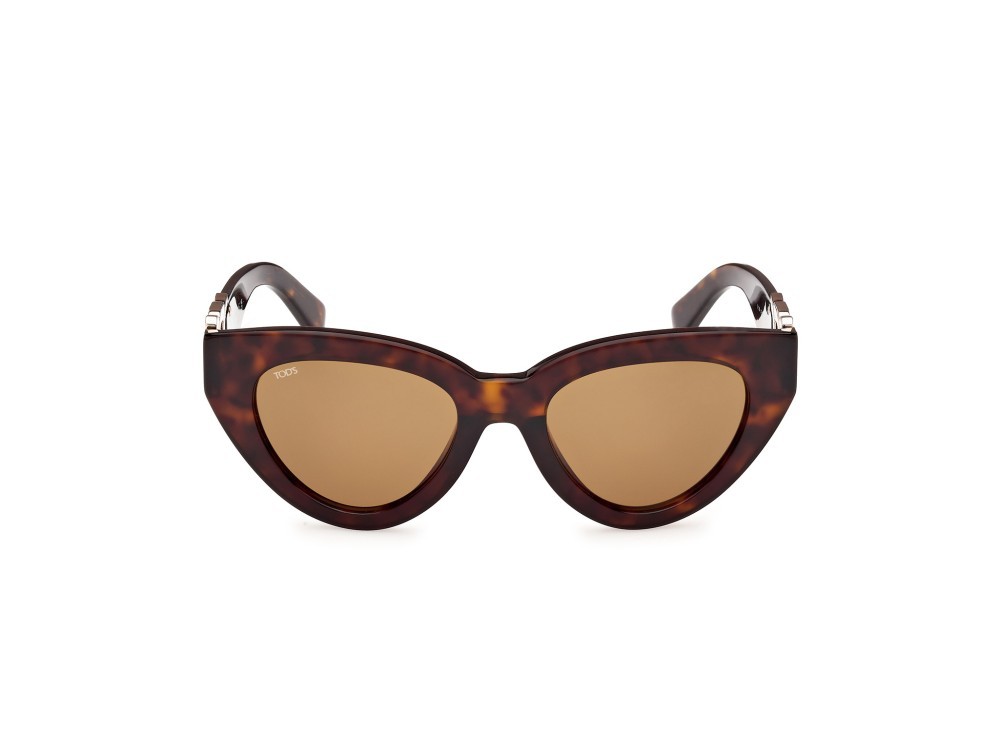 Sonnenbrillen Tod's TO0380 (52E) farbe avana scura form cat-eye gläser marrone