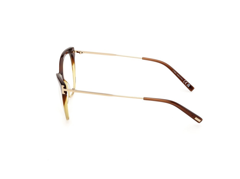 Brillen Tod's TO5300 (047) farbe marrone chiaro lucido form rund 