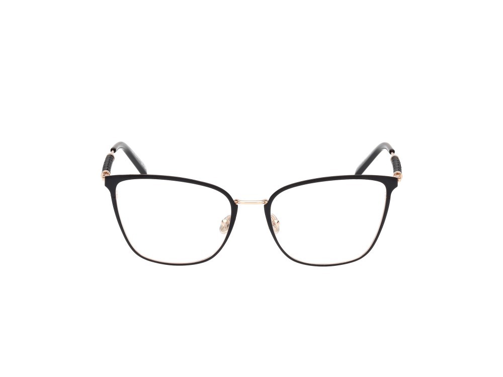 Occhiali da vista Tod's TO5308 (002) colore nero opaco - oro rosé lucido forma geometrico 