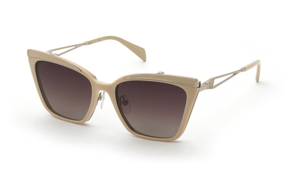 Occhiali da vista Blumarine UBM225 (F38P) colore visone con parti colorate lenti brown gradient