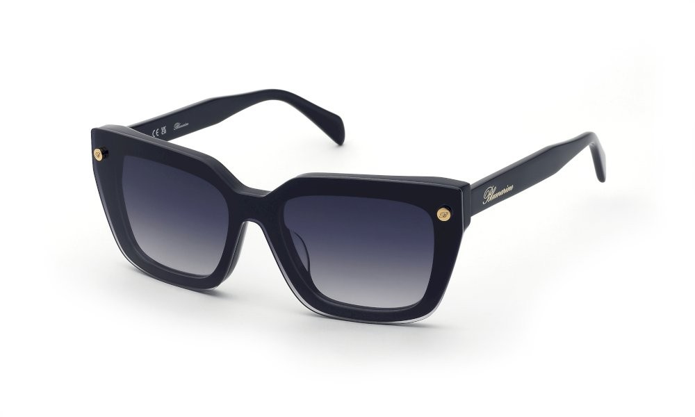 Occhiali da vista Blumarine UBM881 (0700) colore nero lucido lenti smoke gradient