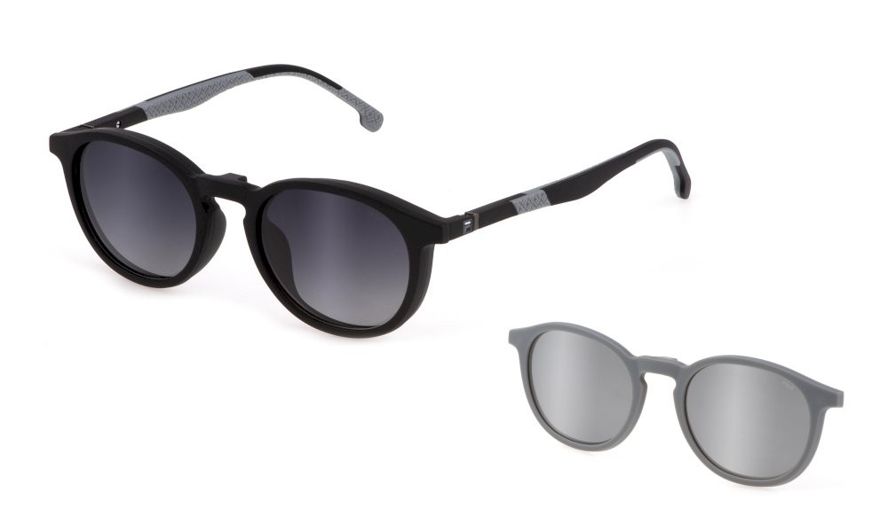 Brillen Fila UFI439 (U28P) + clip-on farbe nero opaco gläser smoke gradient