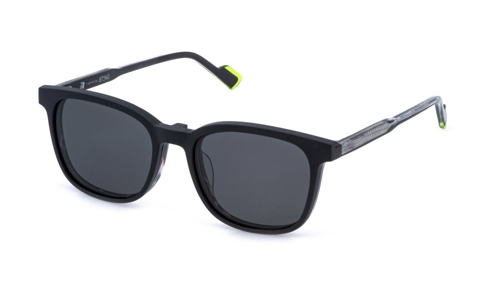 Occhiali da vista Sting UST568 (809P) c/clip-on colore avana nera lenti smoke
