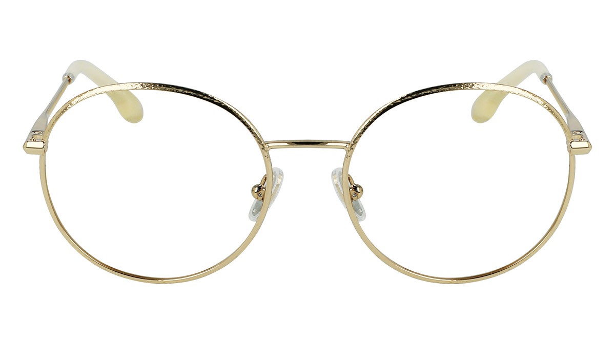 Brillen Victoria Beckham VB2123 (719) farbe deep gold form rund 