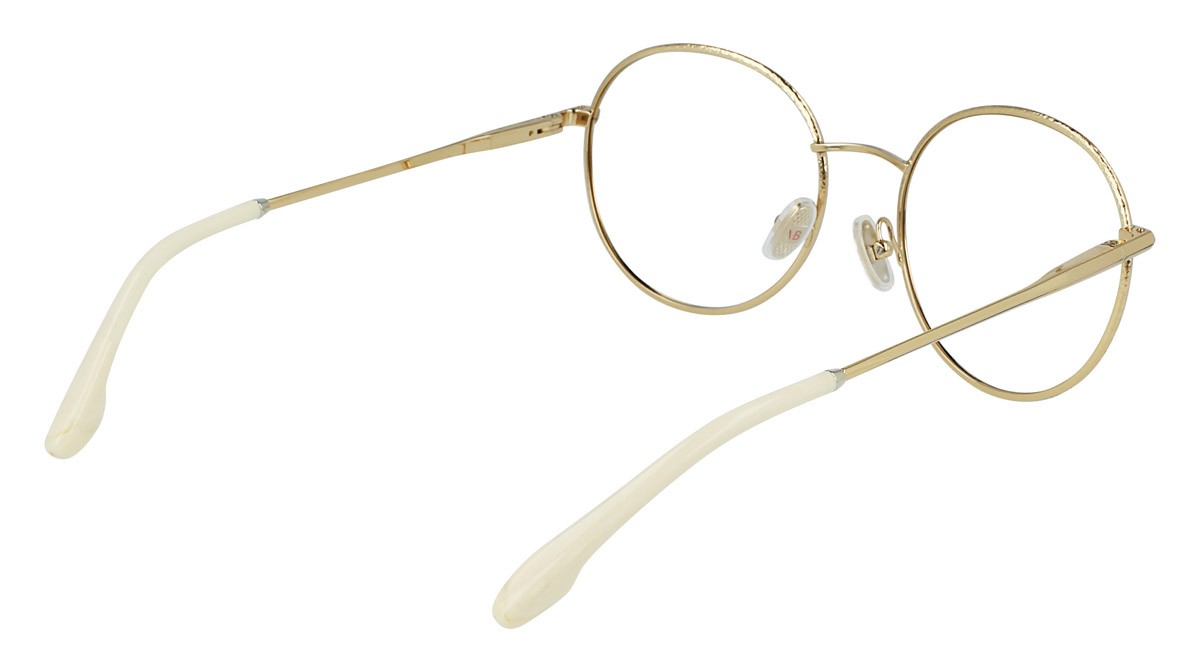 Brillen Victoria Beckham VB2123 (719) farbe deep gold form rund 
