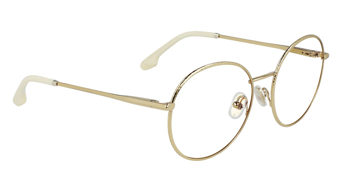 Brillen Victoria Beckham VB2123 (719) farbe deep gold form rund 