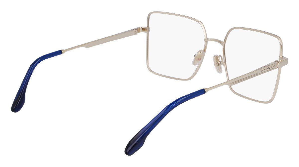 Brillen Victoria Beckham VB2132 (715) farbe light gold form quadratisch gläser demo clear