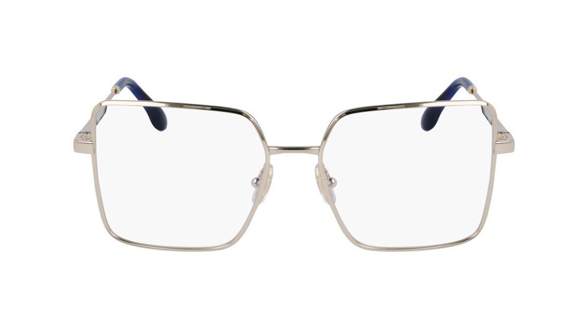 Brillen Victoria Beckham VB2132 (715) farbe light gold form quadratisch gläser demo clear