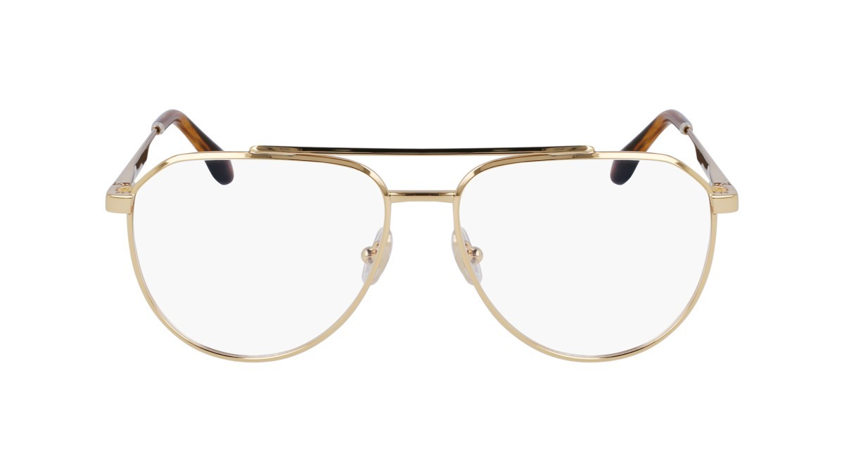 Brillen Victoria Beckham VB2133 (714) farbe gold form aviator gläser demo clear