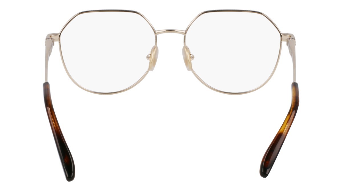 Brillen Victoria Beckham VB2135 (714) farbe gold form oval gläser color 1