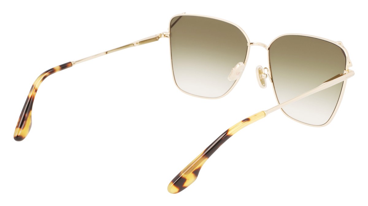 Sonnenbrillen Victoria Beckham VB228S (700) farbe gold-khaki form quadratisch 