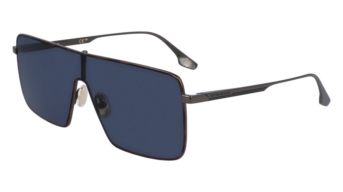 Sonnenbrillen Victoria Beckham VB238S (041) farbe gun/midnight blue form maske gläser solid bluish grey