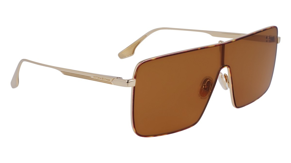 Sonnenbrillen Victoria Beckham VB238S (723) farbe gold/caramel form maske gläser solid caramel