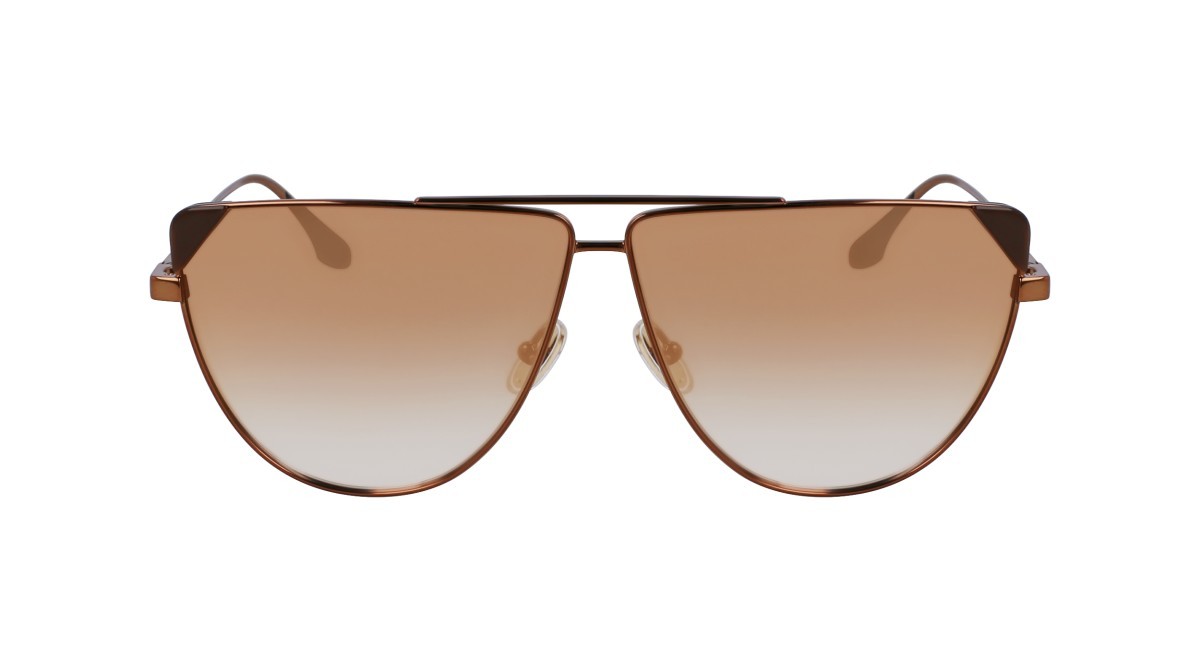 Sonnenbrillen Victoria Beckham VB239S (230) farbe striped brown form pantos gläser rainbow bronze