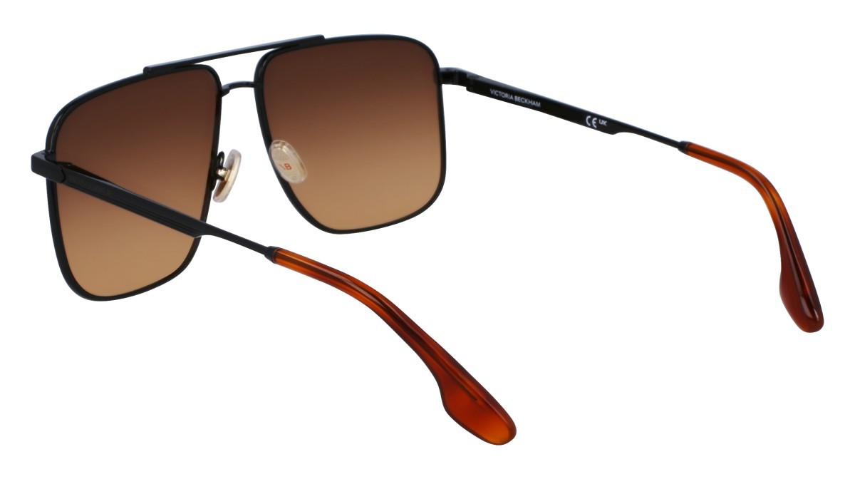 Sonnenbrillen Victoria Beckham VB240S (001) farbe black form navigator gläser gradient brown/orange