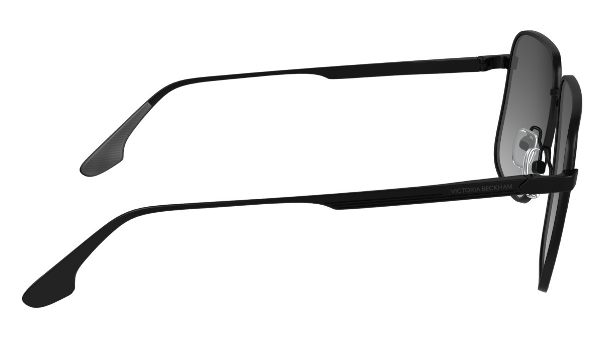 Sonnenbrillen Victoria Beckham VB243S (002) farbe matte black form navigator gläser gradient grey