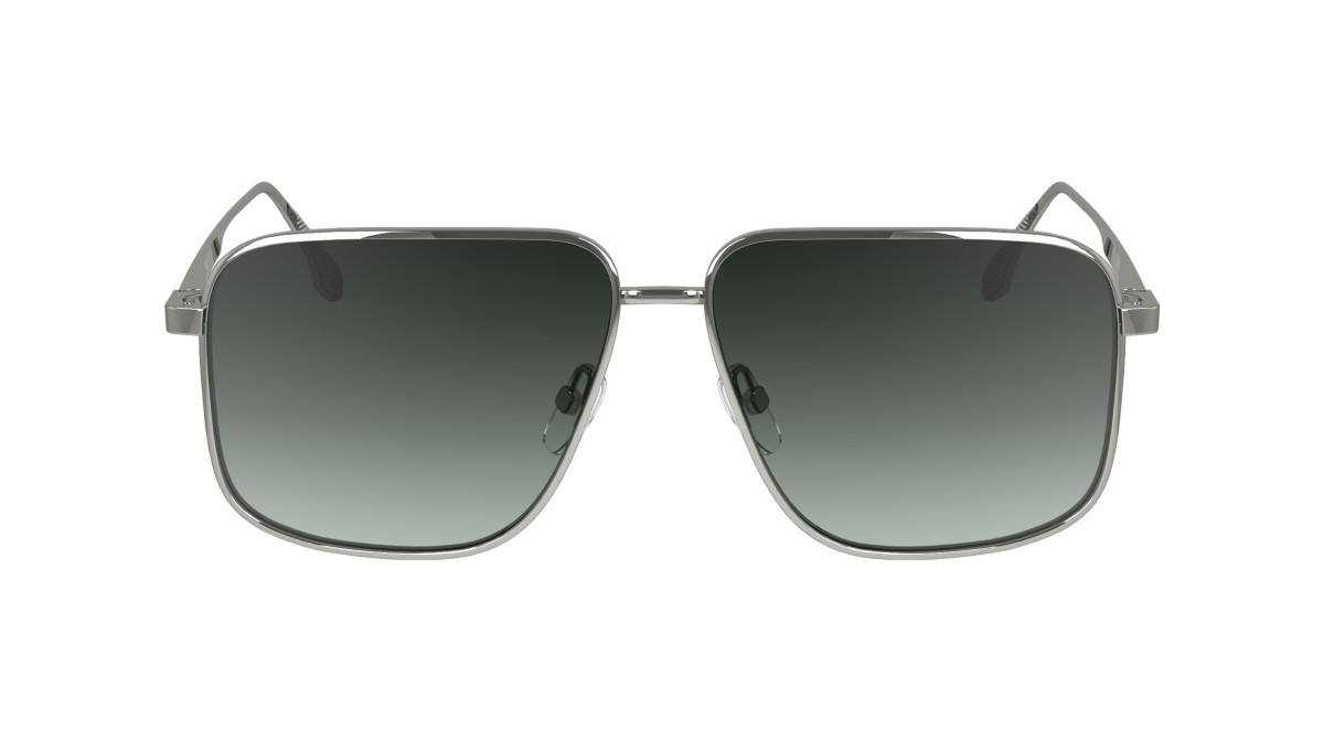 Sonnenbrillen Victoria Beckham VB243S (044) farbe silver/green gradient form navigator gläser gradient green