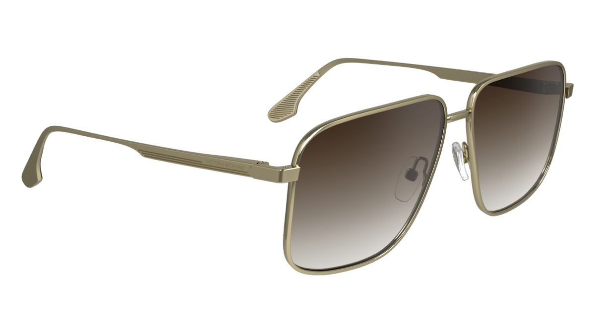 Sonnenbrillen Victoria Beckham VB243S (702) farbe gold/brown gradient form navigator gläser gradient brown
