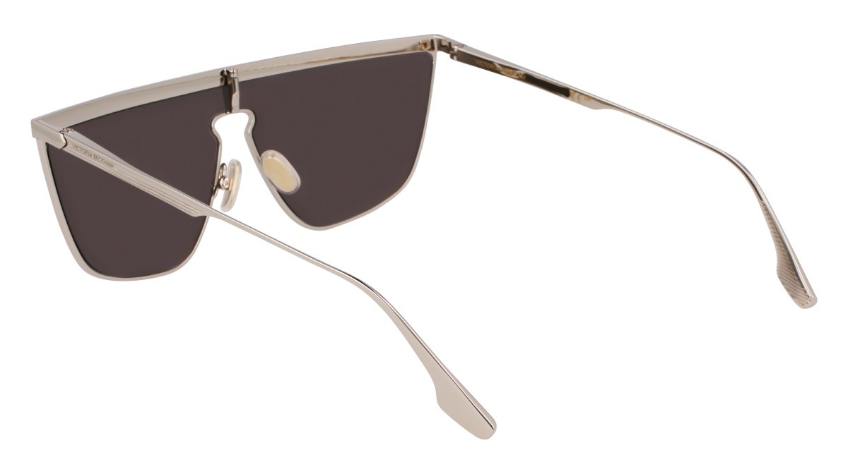 Sunglasses Victoria Beckham VB245S (045) color silver mirror shape mask lenses solid grey w/silver mirror