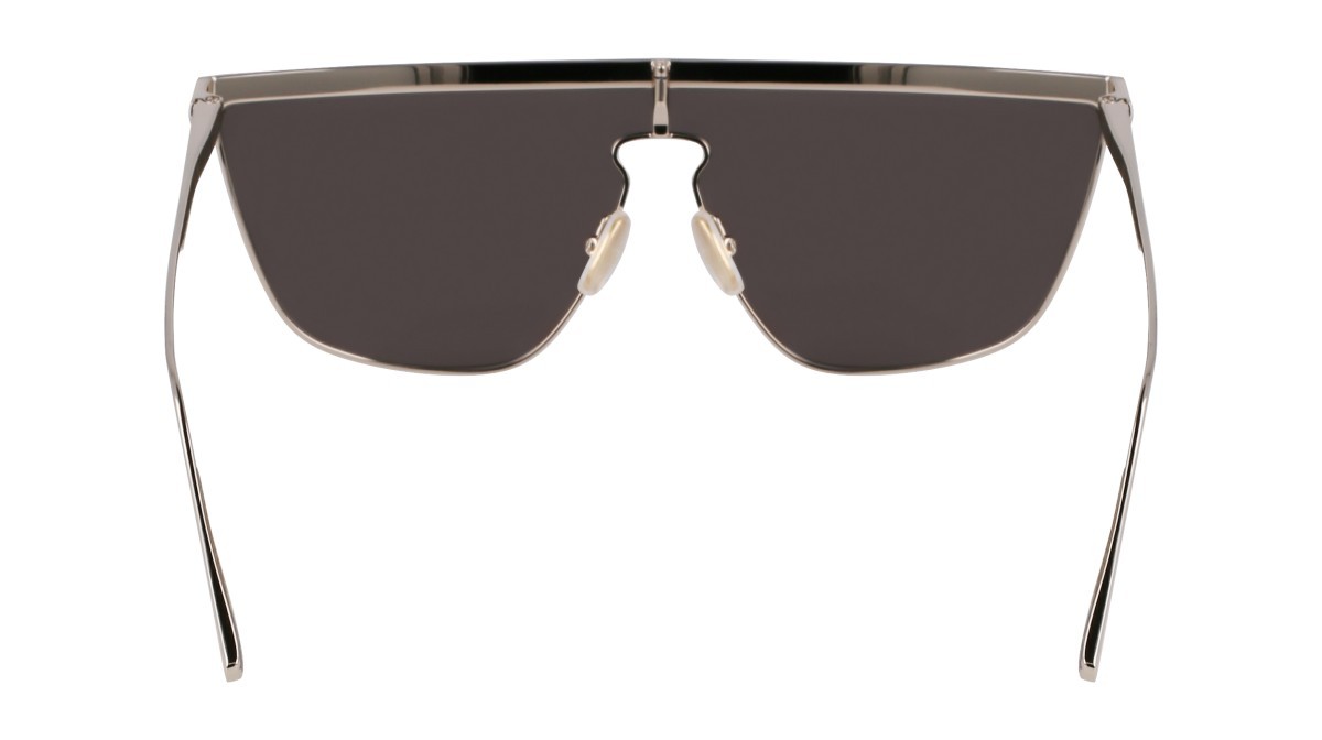 Sunglasses Victoria Beckham VB245S (045) color silver mirror shape mask lenses solid grey w/silver mirror