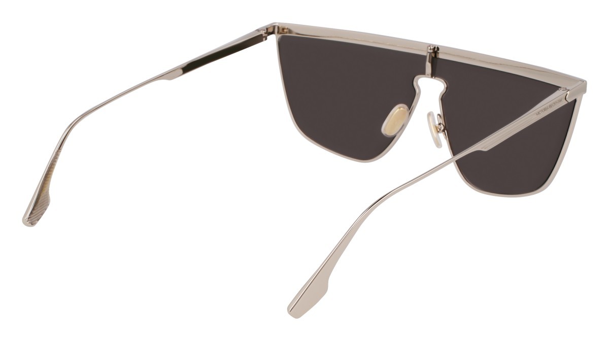 Sunglasses Victoria Beckham VB245S (045) color silver mirror shape mask lenses solid grey w/silver mirror