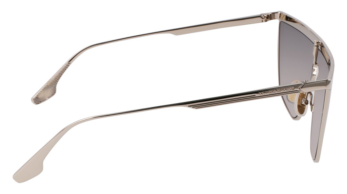 Sunglasses Victoria Beckham VB245S (045) color silver mirror shape mask lenses solid grey w/silver mirror
