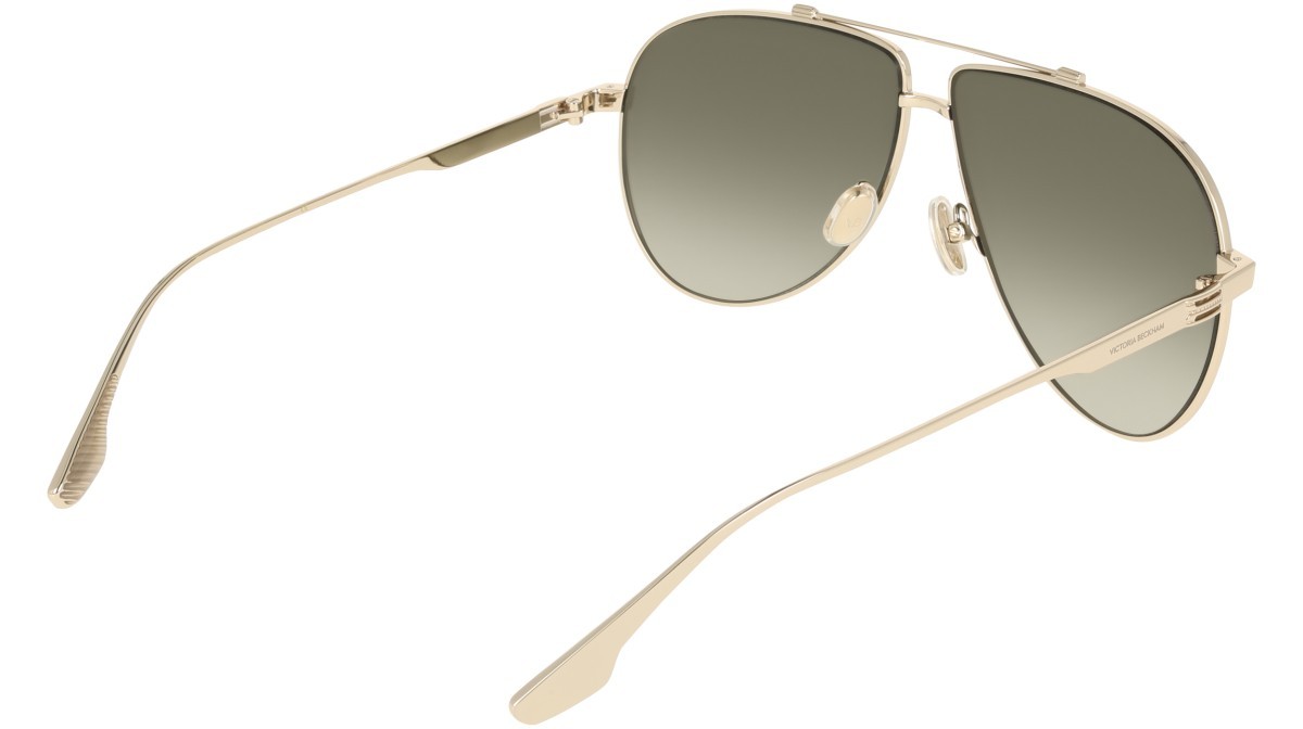 Sonnenbrillen Victoria Beckham VB248S (714) farbe gold form aviator gläser gradient green