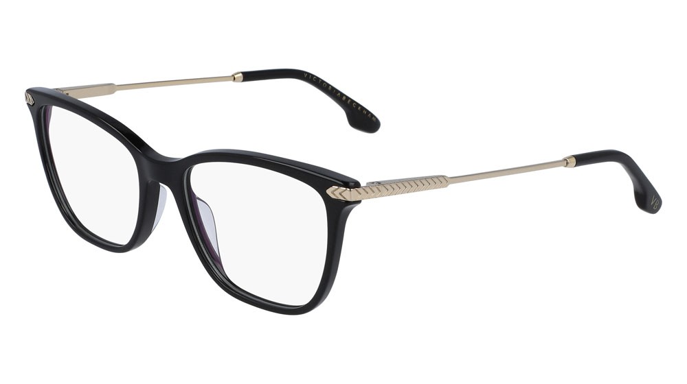 Brillen Victoria Beckham VB2612 (001) farbe black form rechteckig gläser demo lens