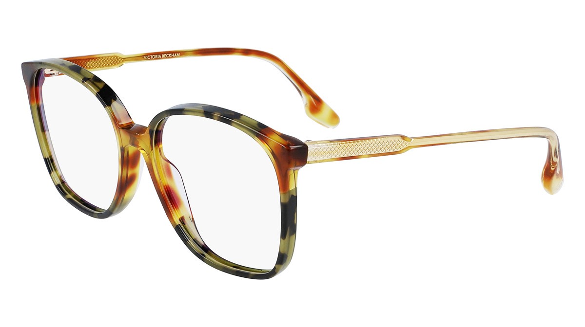 Eyeglasses Victoria Beckham VB2615 (225) color blonde havana/green havana shape rectangle 