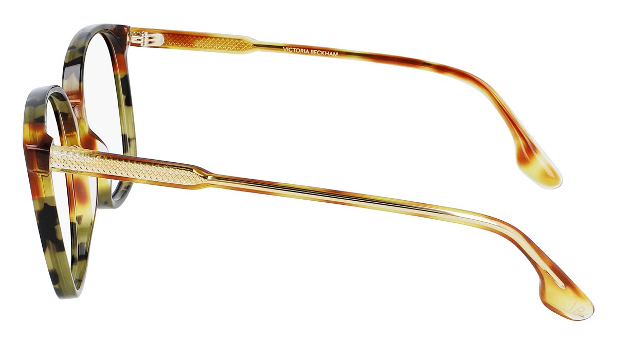 Eyeglasses Victoria Beckham VB2615 (225) color blonde havana/green havana shape rectangle 