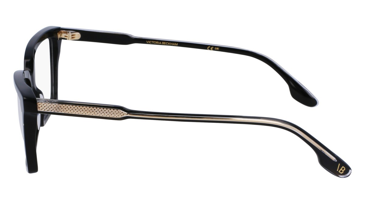 Brillen Victoria Beckham VB2653 (001) farbe black form rechteckig gläser demo clear
