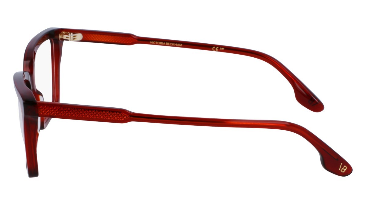 Brillen Victoria Beckham VB2653 (610) farbe red form rechteckig gläser demo clear