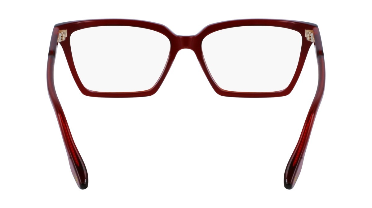 Brillen Victoria Beckham VB2653 (610) farbe red form rechteckig gläser demo clear