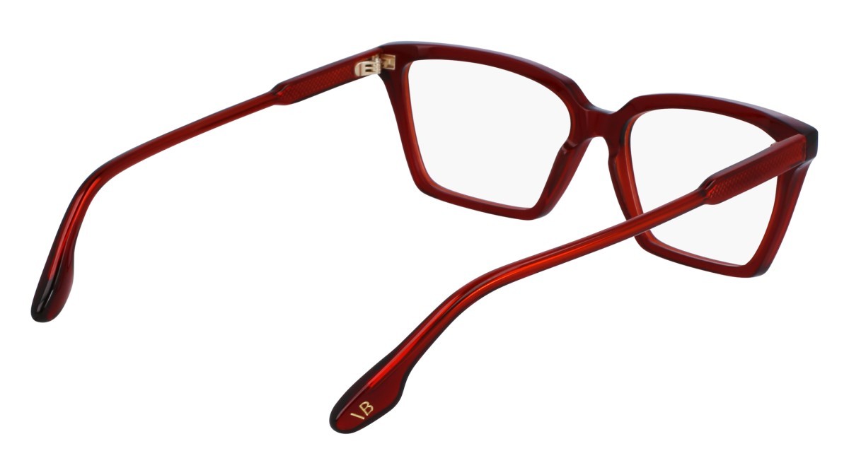 Brillen Victoria Beckham VB2653 (610) farbe red form rechteckig gläser demo clear