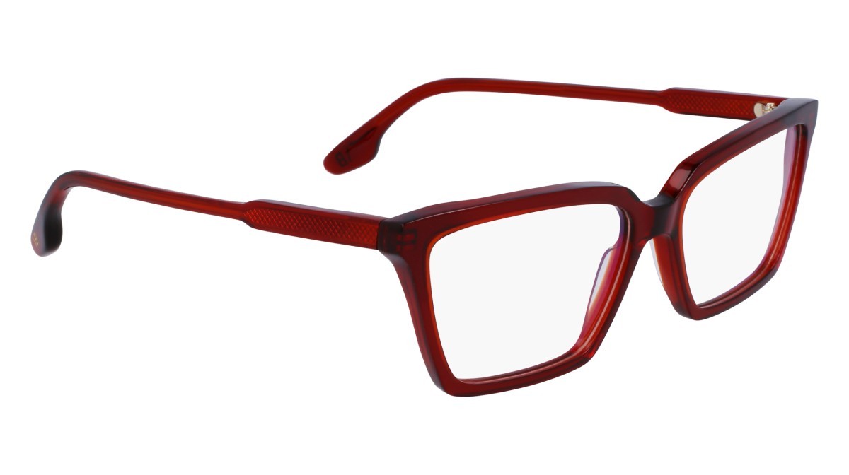 Brillen Victoria Beckham VB2653 (610) farbe red form rechteckig gläser demo clear