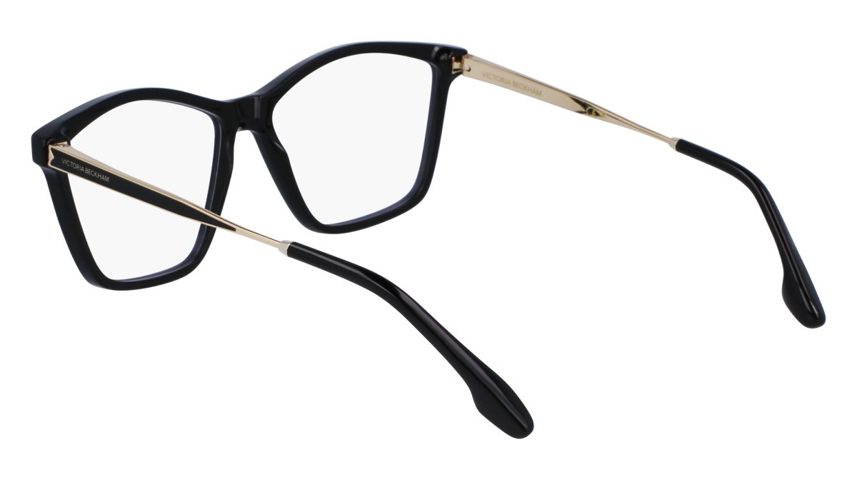 Brillen Victoria Beckham VB2656 (001) farbe black form rechteckig gläser demo clear