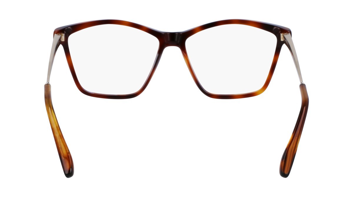 Brillen Victoria Beckham VB2656 (215) farbe tortoise form rechteckig gläser demo clear