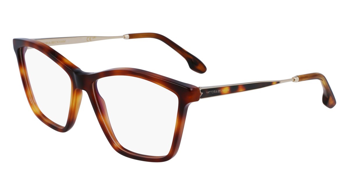 Brillen Victoria Beckham VB2656 (215) farbe tortoise form rechteckig gläser demo clear