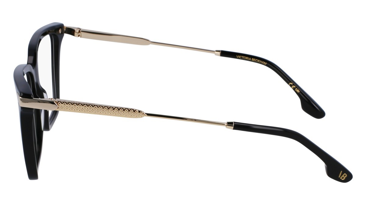 Brillen Victoria Beckham VB2657 (001) farbe black form rechteckig gläser demo clear