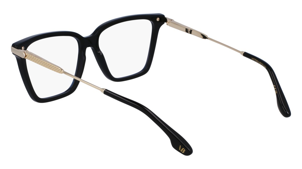 Brillen Victoria Beckham VB2657 (001) farbe black form rechteckig gläser demo clear