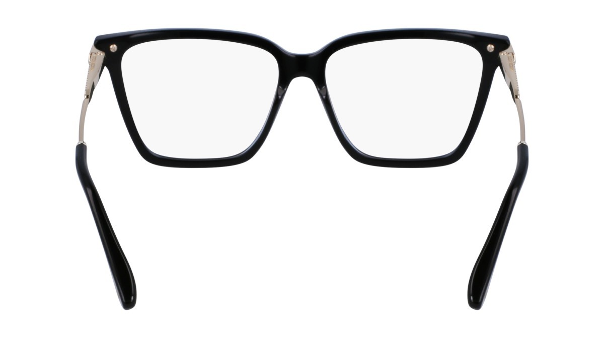 Brillen Victoria Beckham VB2657 (001) farbe black form rechteckig gläser demo clear