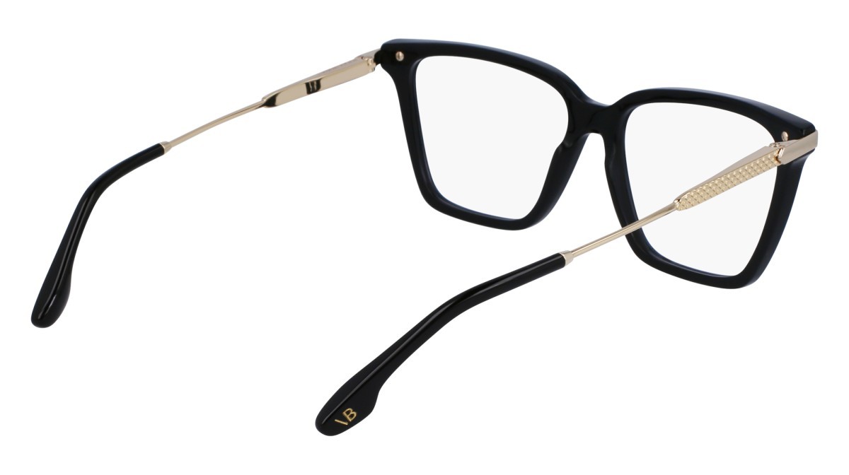 Brillen Victoria Beckham VB2657 (001) farbe black form rechteckig gläser demo clear