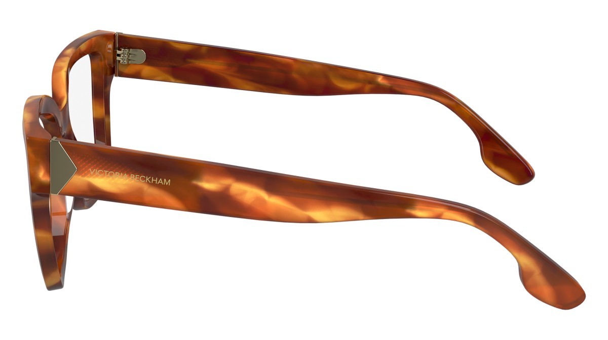Brillen Victoria Beckham VB2659 (223) farbe striped blonde havana form rechteckig 