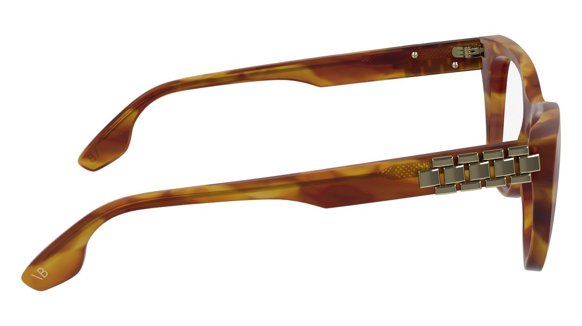 Brillen Victoria Beckham VB2662 (223) farbe striped blonde havana form rechteckig 