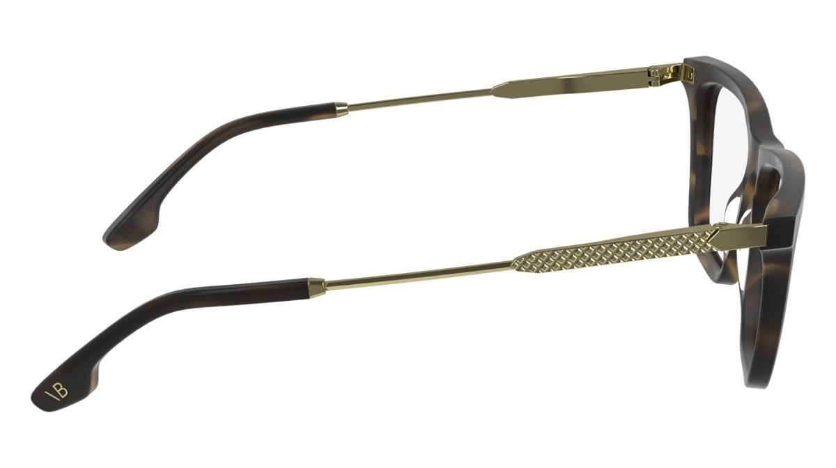 Brillen Victoria Beckham VB2663 (321) farbe striped khaki havana form rechteckig 