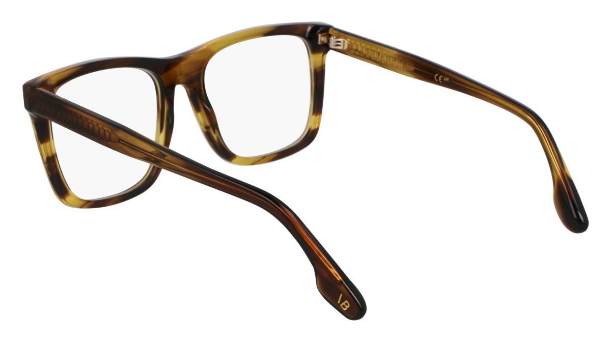 Brillen Victoria Beckham VB2670 (318) farbe striped khaki form rechteckig gläser color 3