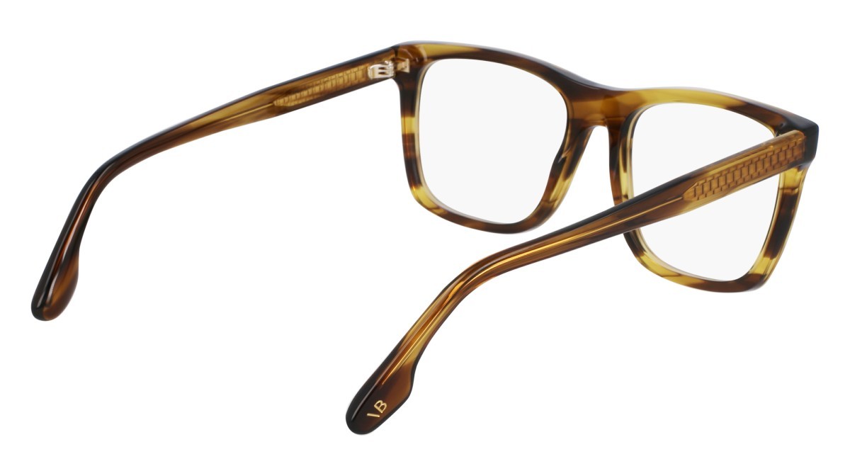 Brillen Victoria Beckham VB2670 (318) farbe striped khaki form rechteckig gläser color 3