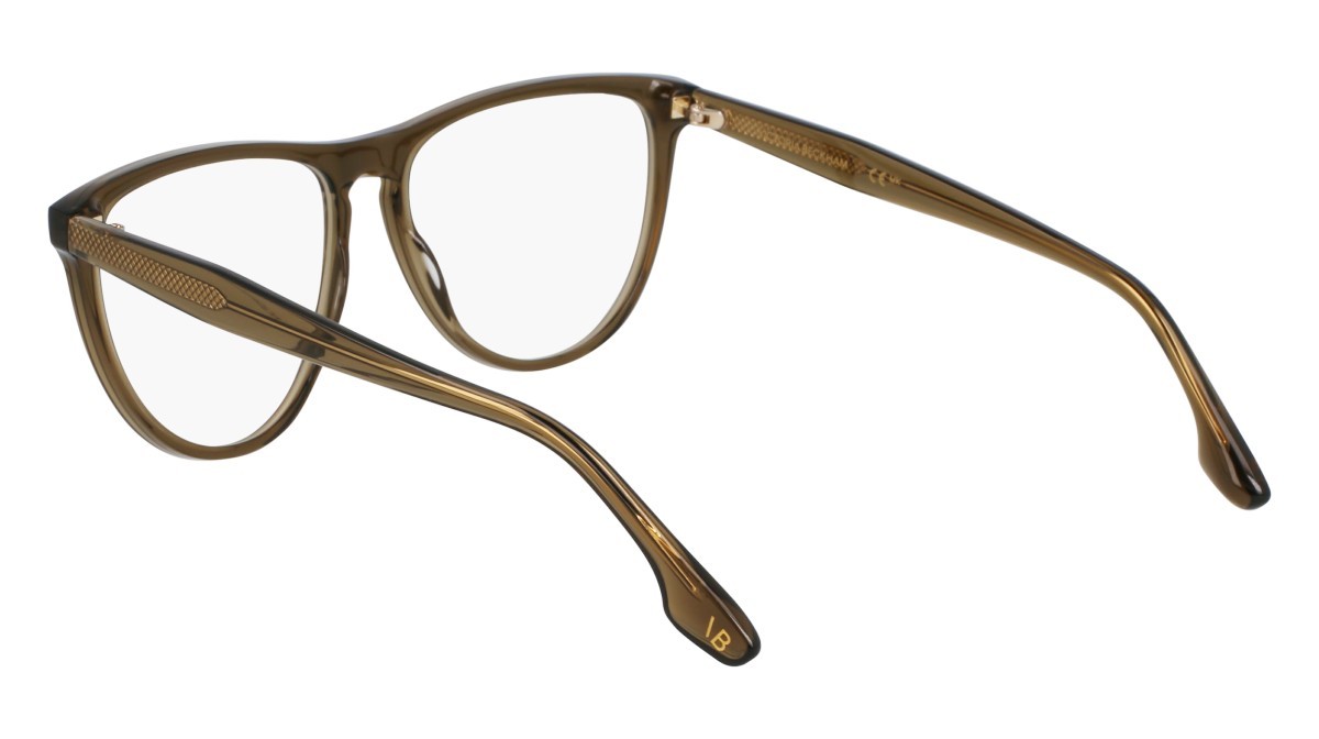 Brillen Victoria Beckham VB2672 (316) farbe khaki form aviator gläser recycled demo lens w/ar blue on the front